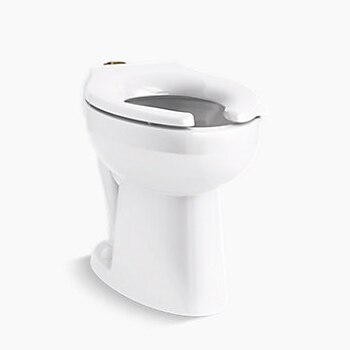 Highcliff Ultra Floor Mount Top Spud Elongated White China Bowl, 1.0-1.6 GPF, ADA, Kohler