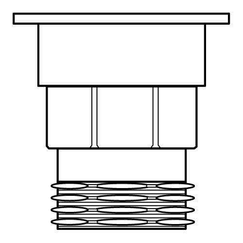 Small Snap Aerator Coupling 3/4 Male Hose, Not Plated