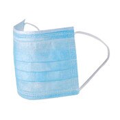 Disposable Protective Face Masks With Ear Loops (Box of 50)