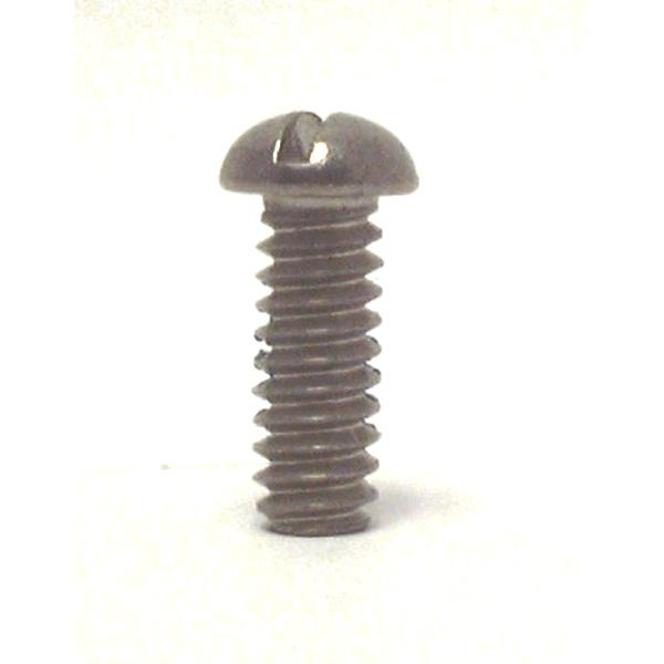 Bibb Screw Stainless steel 1/2 In X 10/24 Thread, Slotted Round Head