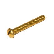 Screw Brass 1 1/4 In X 8/32 Round Head