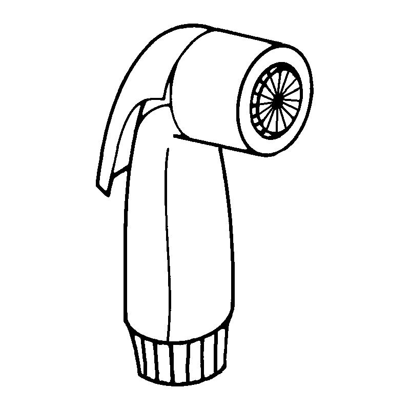 Kitchen Spray Head Only Black