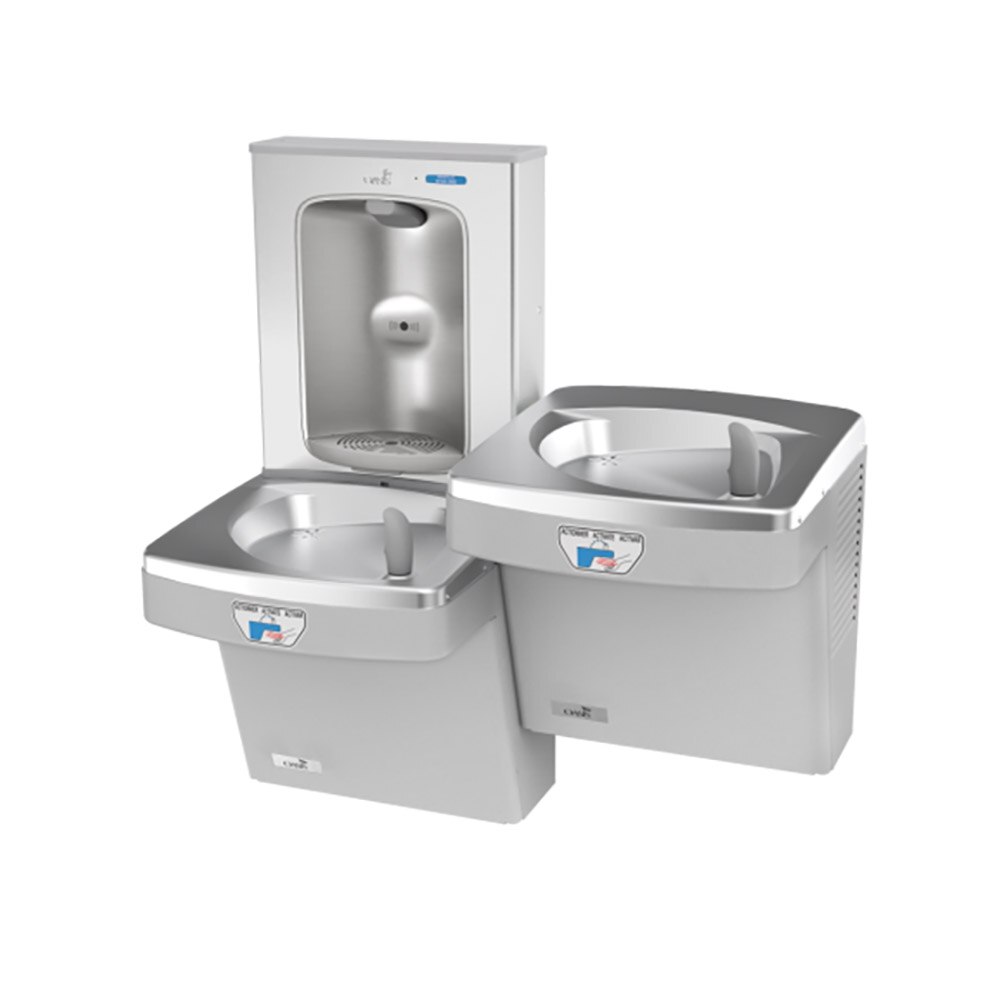 Contactless Bi-Level VersaCooler® II with Contactless Versafiller, Non-refrigerated. Grey. Oasis.