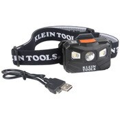 Rechargeable Headlamp with Strap, 400 Lumen All-Day Runtime, Auto-Off
