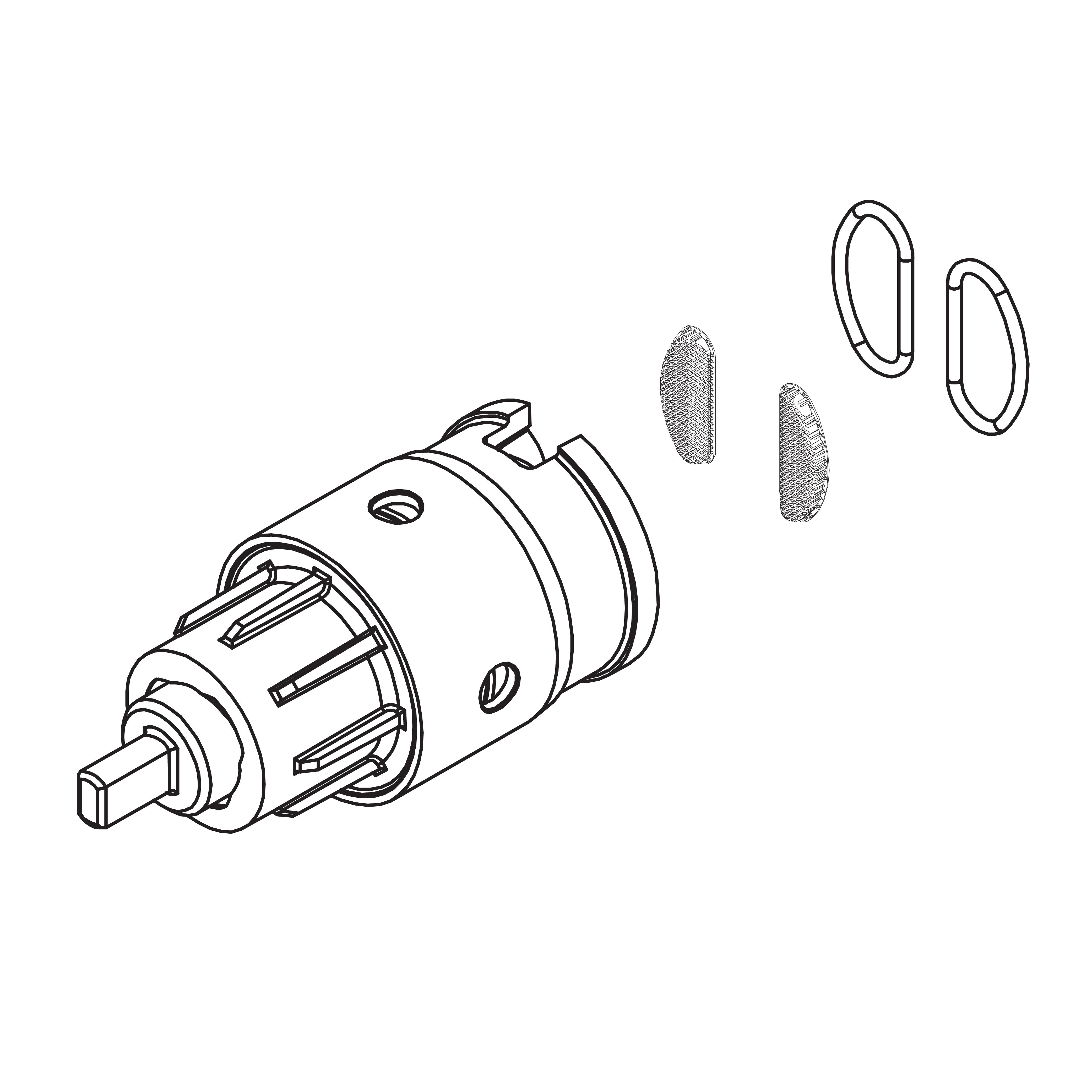 Cartridge Replacement for SV16 Temperature Pressure Balancing Mixing Valve