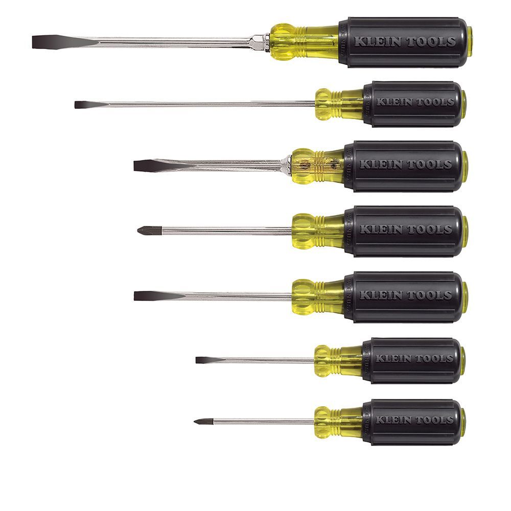 Screwdriver Set, Slotted and Phillips, 7-Piece, Klein Tools