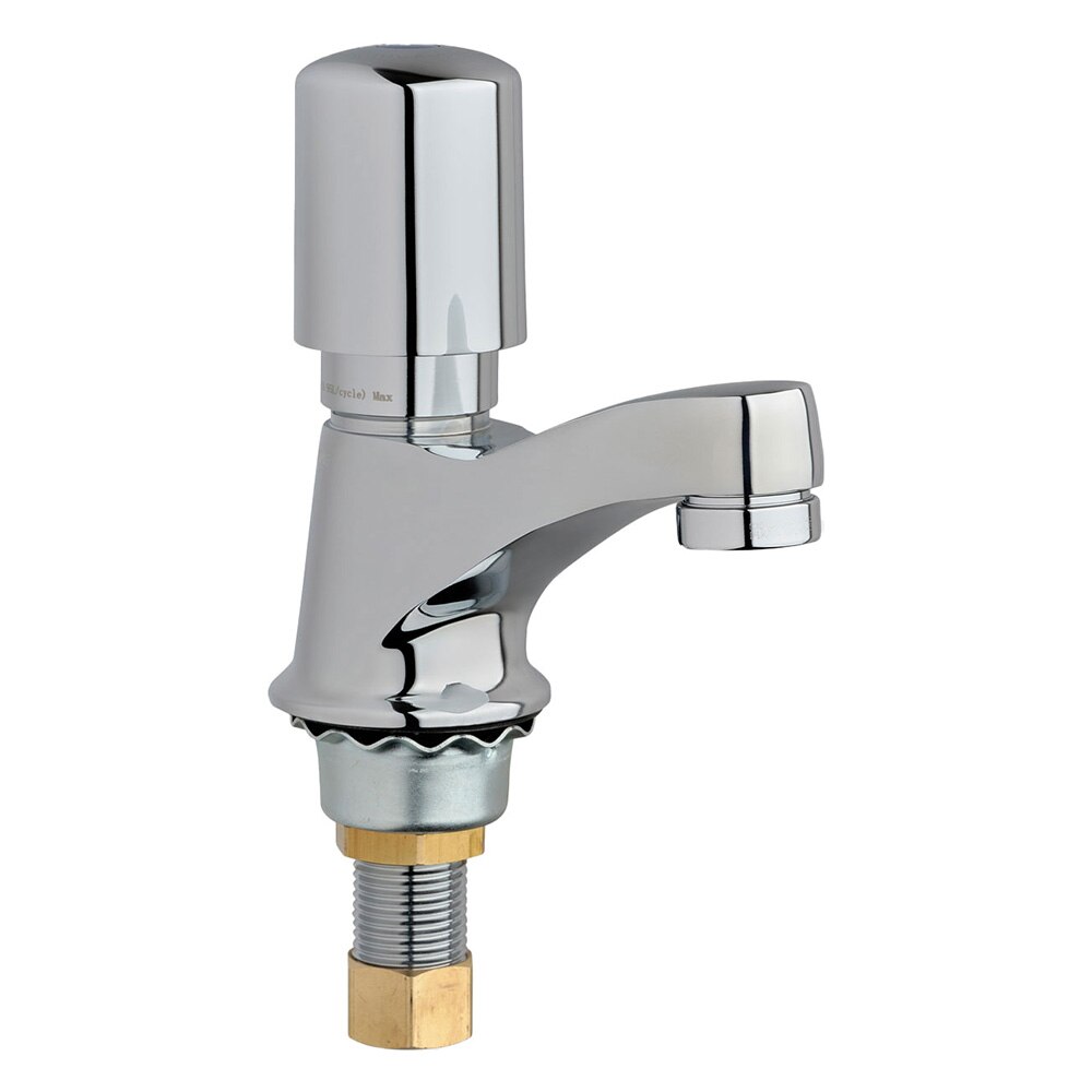 Deck-Mounted Metering Sink Faucet, Single Hole, Single Supply, 333 Series, Chicago Faucets