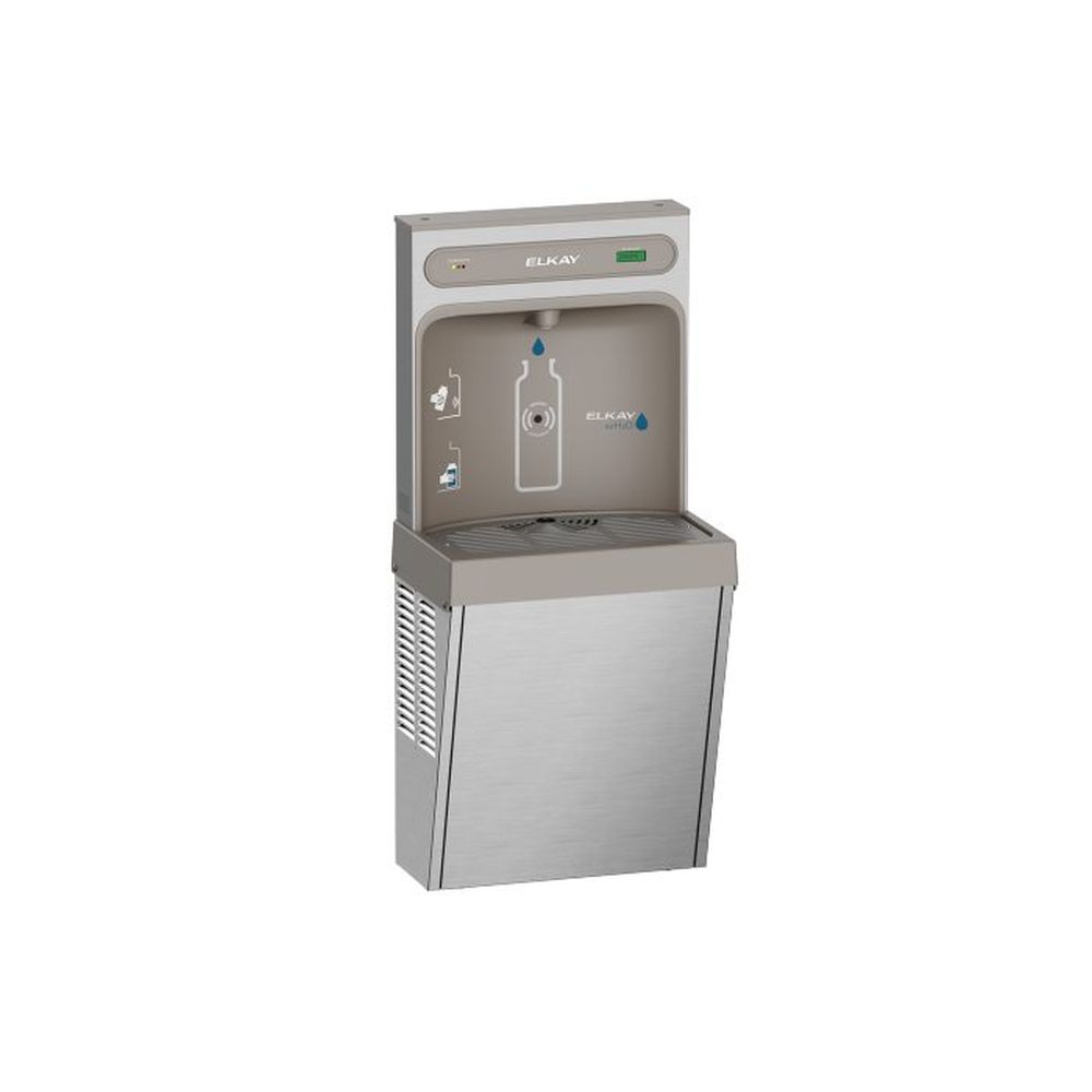 EZH2O Refrigerated Surface Mount Bottle Filling Station, Filtered 8GPH Stainless Steel, Elkay