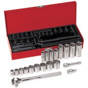3/8 Inch Drive Socket Wrench Set, 20 Piece