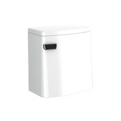 Elongated Floor Mount White China Tank Assembly, 1.28 GPF, Left Hand Handle, 12 Inch Rough In, ST4010, Sloan