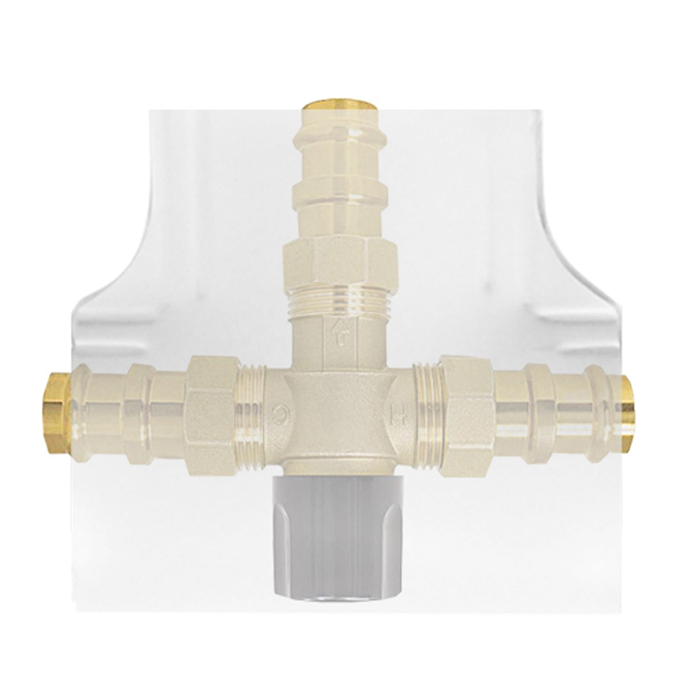 Thermostatic Mixing Valve Cover, White, Plumberex