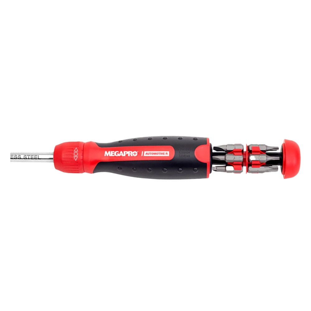 Automotive Ratcheting 13 in 1 Multi-bit Screwdriver, Megapro