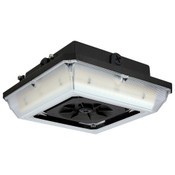 LED Square Bronze Wide Beam Angle Canopy Light Fixture