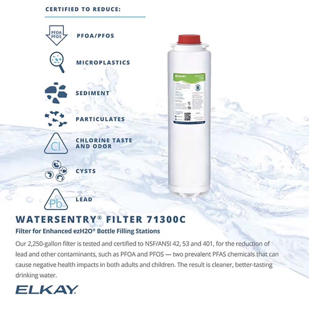 Quick-Connect DIY Universal Filtration Kit NSF/ANSI Certified, 2250 Gal, 1.5 GPM, 12 Month Filter, Elkay