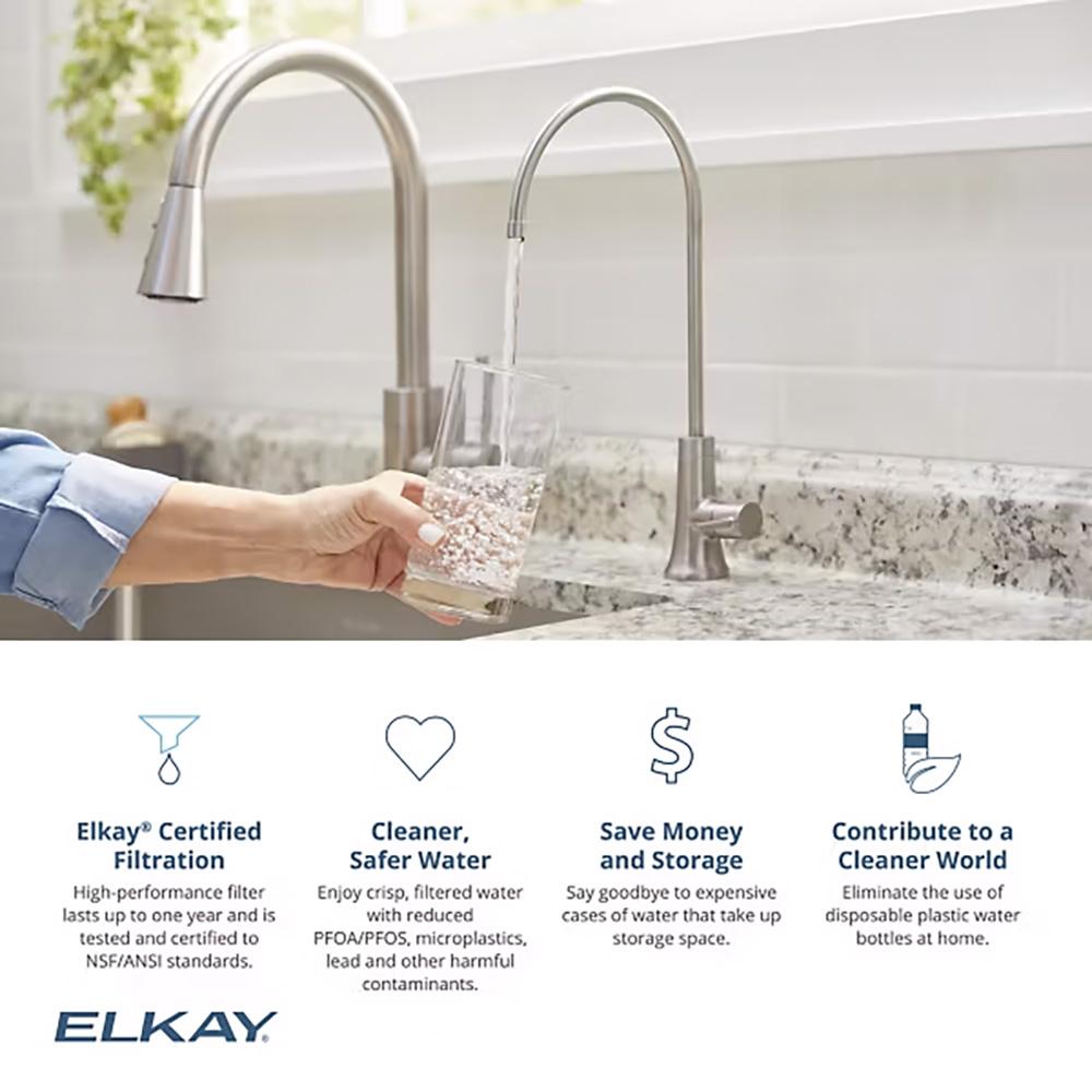 Quick-Connect DIY Universal Filtration Kit NSF/ANSI Certified, 2250 Gal, 1.5 GPM, 12 Month Filter, Elkay