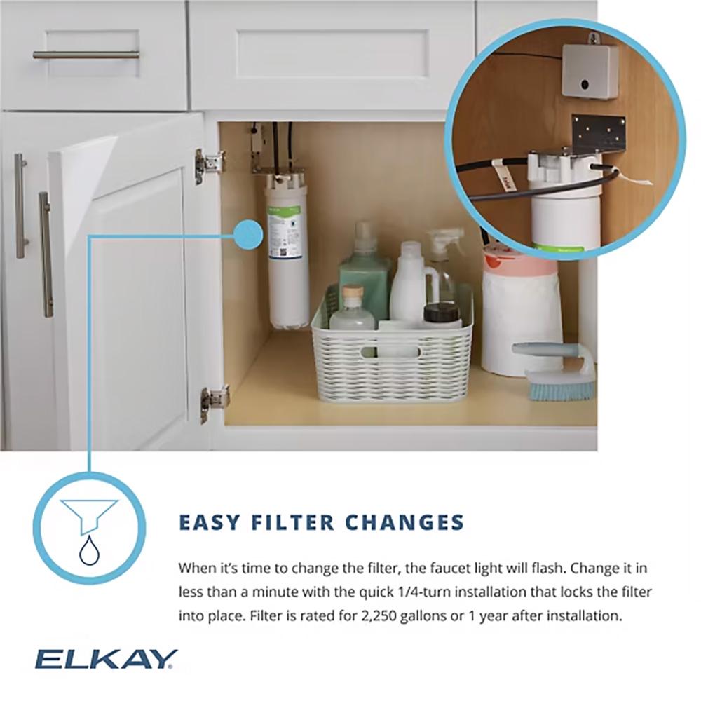 Quick-Connect DIY Universal Filtration Kit NSF/ANSI Certified, 2250 Gal, 1.5 GPM, 12 Month Filter, Elkay