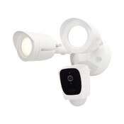 LED Bullet Outdoor SMART Security Light with Camera, 1900L, 20W, 120V-277V, 3000K, White Finish