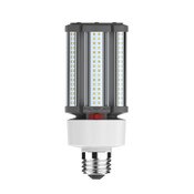 LED Corncob Light Bulb, 4680L/5040L/4860L, 36W, 277V-480V, 3000K/4000K/5000K, Warm to Cool White, E26 Medium Base, White Finish