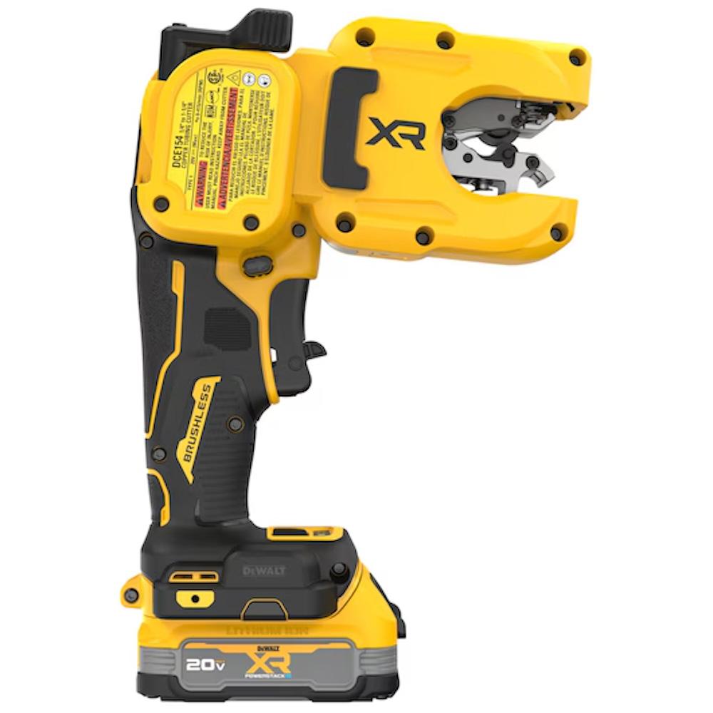 DCE154E1 Copper Tube Cutter, 20V Max, 1-1/4 Inch, Includes Battery and 2 Replacement Wheels, Dewalt