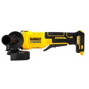 DeWalt DCG408B 20V MAX XR brushless cordless 4-1/2 inch paddle-switch angle grinder-side view 01.
