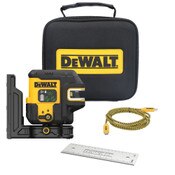 DeWalt DCLE14221GB USB rechargeable green 2 spot and cross line laser kit-side view 01.