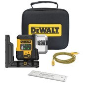 DeWalt DCLE14301GB USB rechargeable green 3X180° line laser base kit with IP54 water resistance without remote-front view 01.