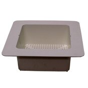 Drop In Floor Drain Basket Flanged 8-1/2 X 8-1/2 X 4 High