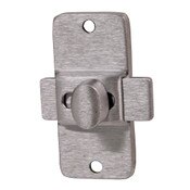 Surface Mounted Knob Slide Latch satin finish