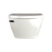 EverClean White Pressure Assisted 1.1 GPF Toilet Tank With Left Hand Lever