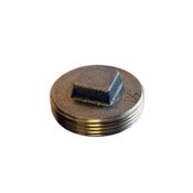 Cleanout Plug 1-1/2 Raised Hub Brass