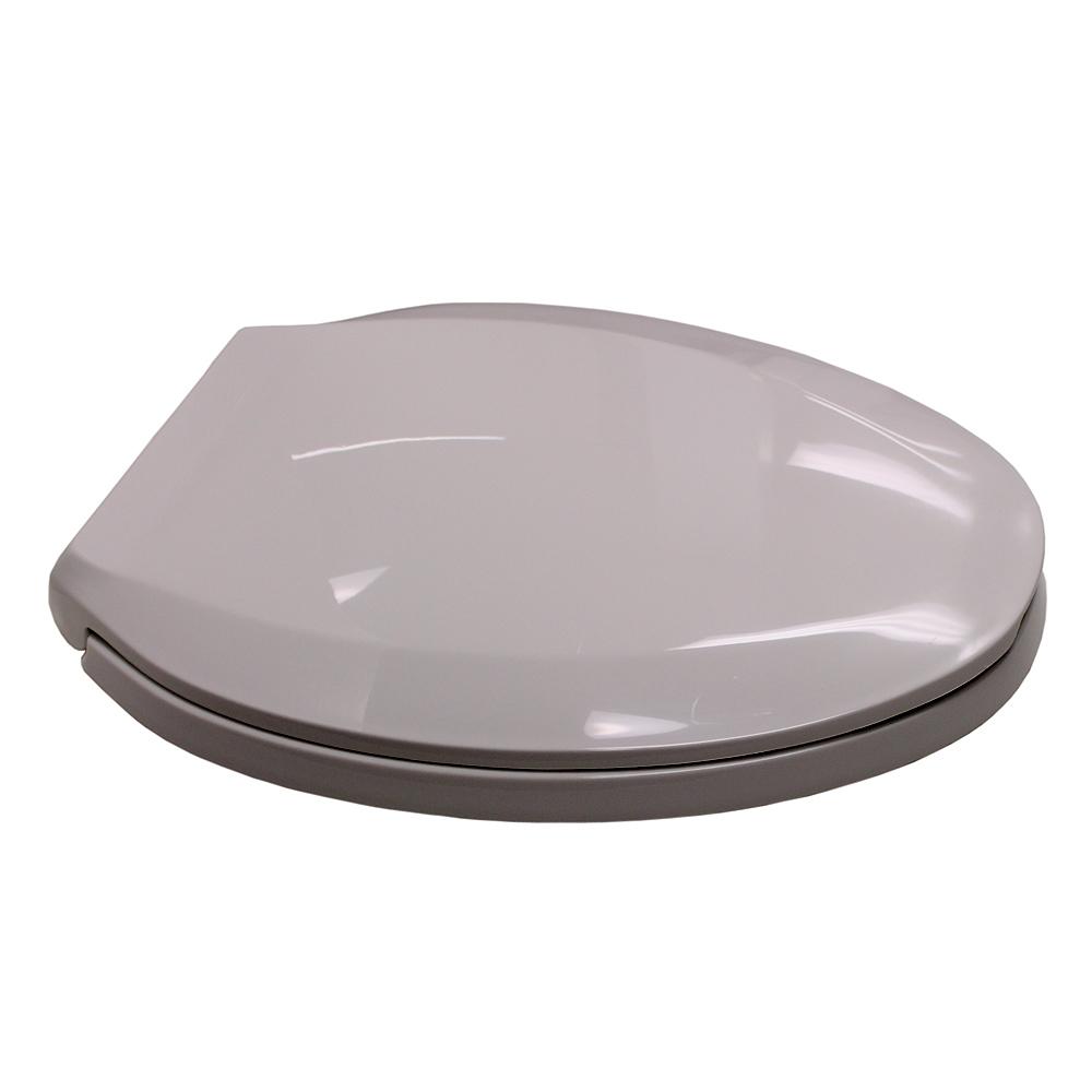 Toilet Seat, ELG, CF w/ Cover, White, Plastic