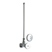 Angle Stop, 1-7/8" Wheel Handle (318-Jkcp), 3/8" O.D. Female Compression Outlet, Polished Chrome, A
