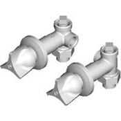 Remote Straight Or Angle Valve, Angle Valve, 2-1/2" Three-Wing Canopy Handle (950-Prjkcp), Polished