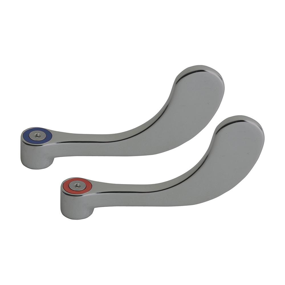 4 Inch Wrist Blade Handle with Satin Microbial Resistant Finish, Sixteen-Point, Tapered Broach, Metal