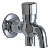 Single-Hole Wall-Mounted Glass Filler, Polished Chrome, Single Hole, Naiad Metering Cartridge With