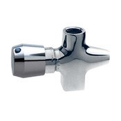 Straight Urinal Valve, Polished Chrome, 1/2" Npt Female Thread Outlet, 0.25 Gal/Cycle Max., Straigh