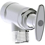 Inside Sill Fitting, Rough Chrome, 3/4" Male Hose Thread Outlet, 2-1/4" Tee Handle (293-006Jkrcf),