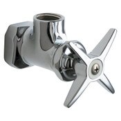 Angle Stop, 3/8" Npt Female Thread Outlet, Angle Stop With 3/8" Inlet, Slow Compression Operating C