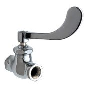 Straight Stop, 4" Wrist Blade Handle (317-Coldjkcp), Ceramic 1/4-Turn Operating Cartridge, Right-Ha