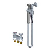 Pre-Rinse Fitting With Remote Valve, Polished Chrome, Quaturn Compression Operating Cartridge, Righ