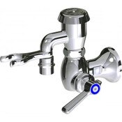 Single-Hole Wall-Mounted Pot And Kettle Filler, Polished Chrome, Single Hole, Quaturn Compression