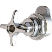 Remote Angle Valve, 3/8" Npt Female Thread Inlet, Polished Chrome, Angle Valve, Needle Valve Compre