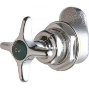 Remote Angle Valve, 3/8" Npt Female Thread Inlet, Angle Valve, 2-1/2" Cross Handle With Button Inde