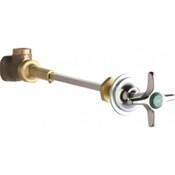 Remote Angle Valve, 3/8" Npt Male Thread Inlet, Polished Chrome, Slow Compression Operating Cartrid