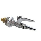 Wall-Mounted Single Valve With Wall Flange, Polished Chrome, Single Valve With Wall Flange, Laborat