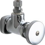 Angle Stop, 1/2" O.D. Female Compression Outlet, 1-7/8" Wheel Handle (318-Jkcp), 3/8" Npt Female Th