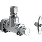 Angle Stop, Includes Loose Key Handle, Angle Stop With 3/8" Inlet, 2-1/4" Tee Handle (293-006Jkrcf)