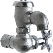 Inside Sill Fitting, Inside Sill Fitting, 3/4" Npt Female Thread Inlet, Rough Chrome, 3" Cross Hand