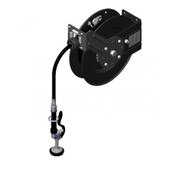 Hose Reel, Open, Epoxy Coated Steel, 3/8" X 35' Hose with Spray Valve & Reducing Adapter