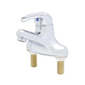 Single Lever Deck Mount Lavatory Faucet w/4 Inch Centers and 0.5 GPM Vandal Resistant Spray Device